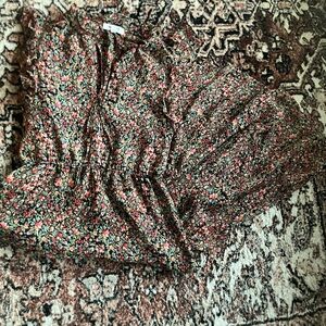 Tiered floral midi dress